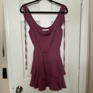 BCBGeneration Purple XS Ruffle Dress
